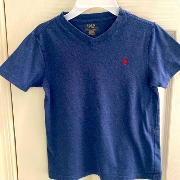 Polo Ralph Lauren Other - Polo Ralph Lauren v-neck blue tee for boys size 7
